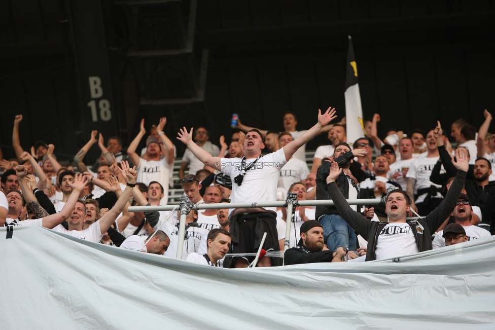 Sturm Graz - Salzburg
OEFB Cup, Finale, SK Sturm Graz - FC RB Salzburg, Woerthersee Stadion Klagenfurt, 09.05.2018. 

Foto zeigt Fans von Sturm
