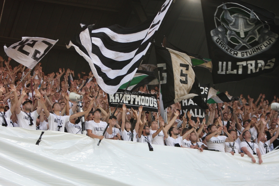 Sturm Graz - Salzburg
OEFB Cup, Finale, SK Sturm Graz - FC RB Salzburg, Woerthersee Stadion Klagenfurt, 09.05.2018. 

Foto zeigt Fans von Sturm
