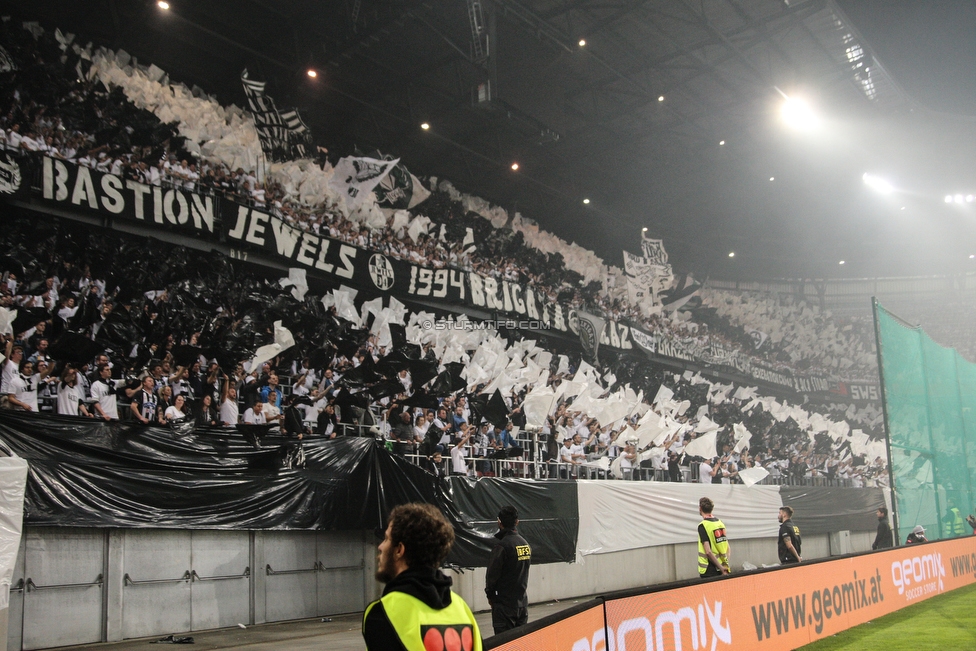 Sturm Graz - Salzburg
OEFB Cup, Finale, SK Sturm Graz - FC RB Salzburg, Woerthersee Stadion Klagenfurt, 09.05.2018. 

Foto zeigt Fans von Sturm mit einer Choreografie
