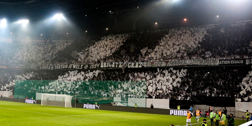 Sturm Graz - Salzburg
OEFB Cup, Finale, SK Sturm Graz - FC RB Salzburg, Woerthersee Stadion Klagenfurt, 09.05.2018. 

Foto zeigt Fans von Sturm mit einer Choreografie
