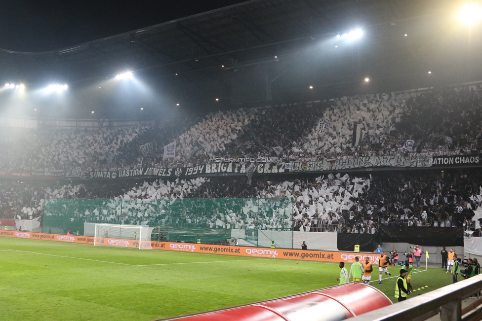 Sturm Graz - Salzburg
OEFB Cup, Finale, SK Sturm Graz - FC RB Salzburg, Woerthersee Stadion Klagenfurt, 09.05.2018. 

Foto zeigt Fans von Sturm mit einer Choreografie
