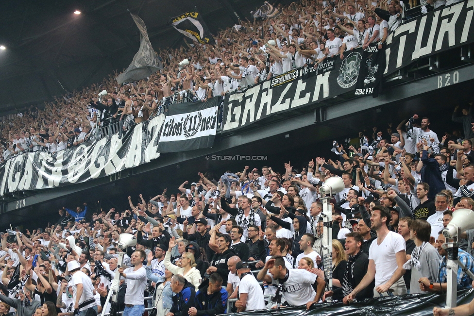 Sturm Graz - Salzburg
OEFB Cup, Finale, SK Sturm Graz - FC RB Salzburg, Woerthersee Stadion Klagenfurt, 09.05.2018. 

Foto zeigt Fans von Sturm
