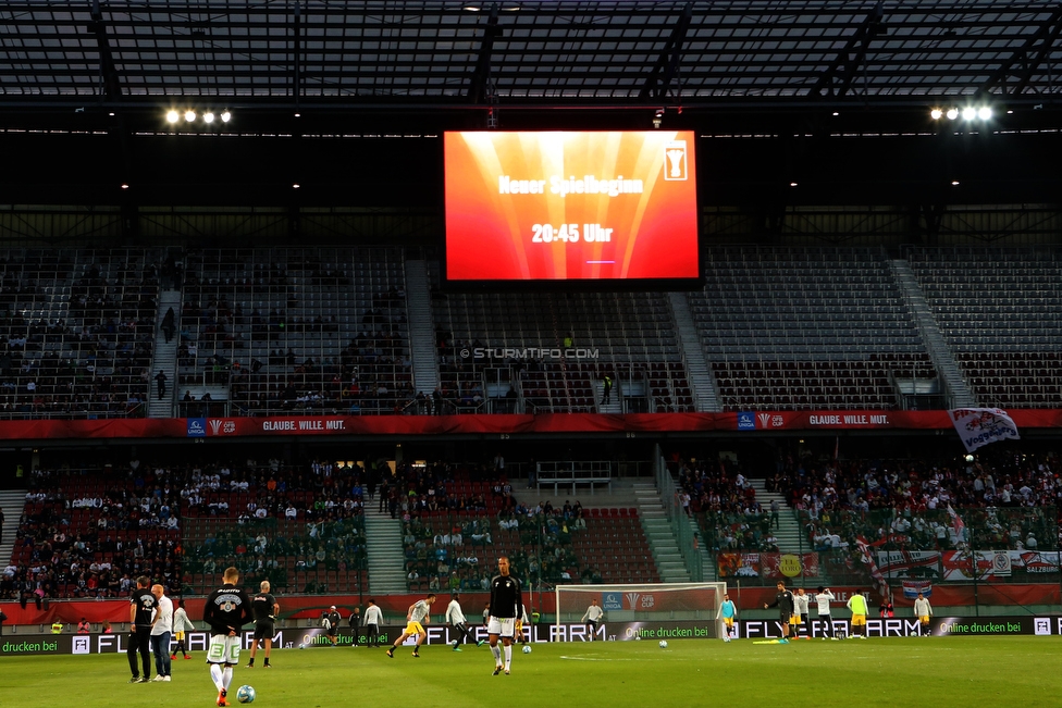 Sturm Graz - Salzburg
OEFB Cup, Finale, SK Sturm Graz - FC RB Salzburg, Woerthersee Stadion Klagenfurt, 09.05.2018. 

Foto zeigt die Anzeigetafel
