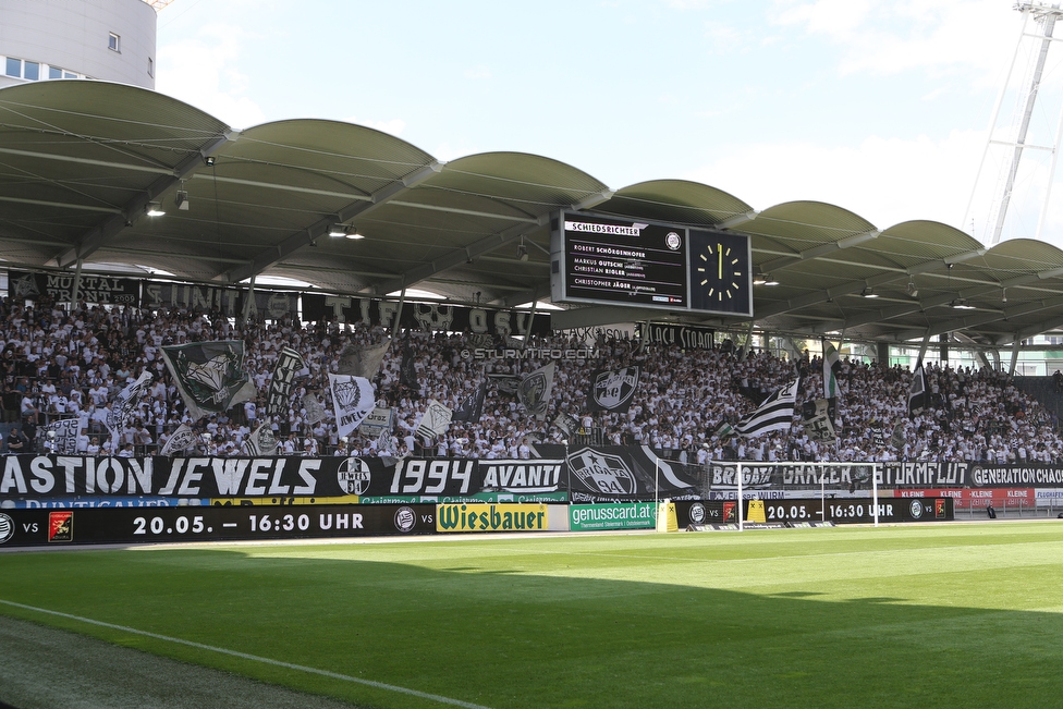 Sturm Graz - LASK
Oesterreichische Fussball Bundesliga, 34. Runde, SK Sturm Graz - LASK, Stadion Liebenau Graz, 12.05.2018. 

Foto zeigt Fans von Sturm
