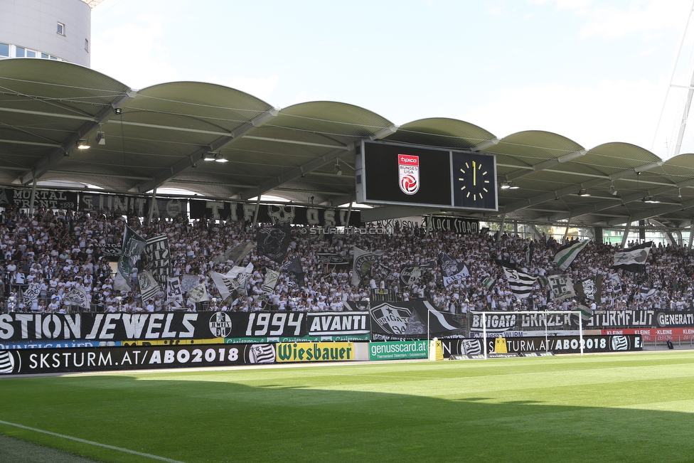 Sturm Graz - LASK
Oesterreichische Fussball Bundesliga, 34. Runde, SK Sturm Graz - LASK, Stadion Liebenau Graz, 12.05.2018. 

Foto zeigt Fans von Sturm
