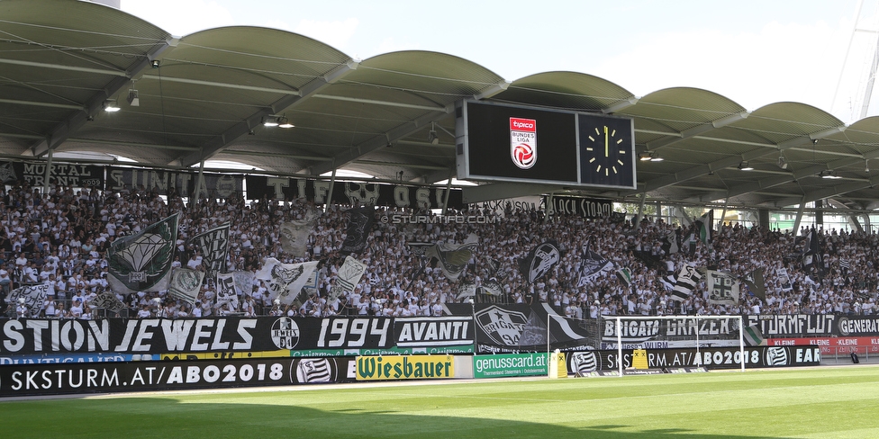 Sturm Graz - LASK
Oesterreichische Fussball Bundesliga, 34. Runde, SK Sturm Graz - LASK, Stadion Liebenau Graz, 12.05.2018. 

Foto zeigt Fans von Sturm
