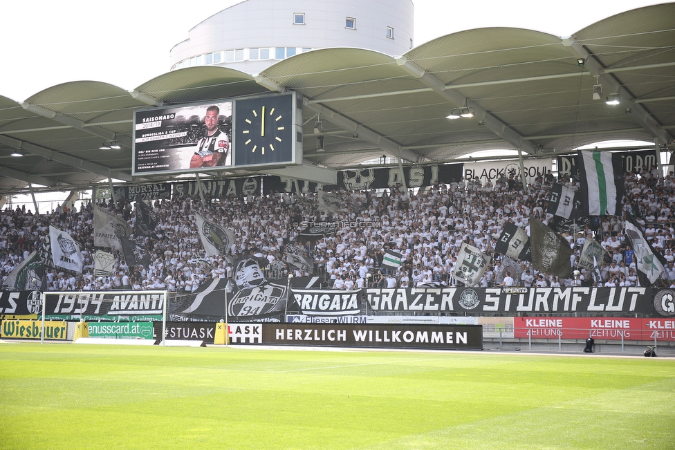 Sturm Graz - LASK
Oesterreichische Fussball Bundesliga, 34. Runde, SK Sturm Graz - LASK, Stadion Liebenau Graz, 12.05.2018. 

Foto zeigt Fans von Sturm
