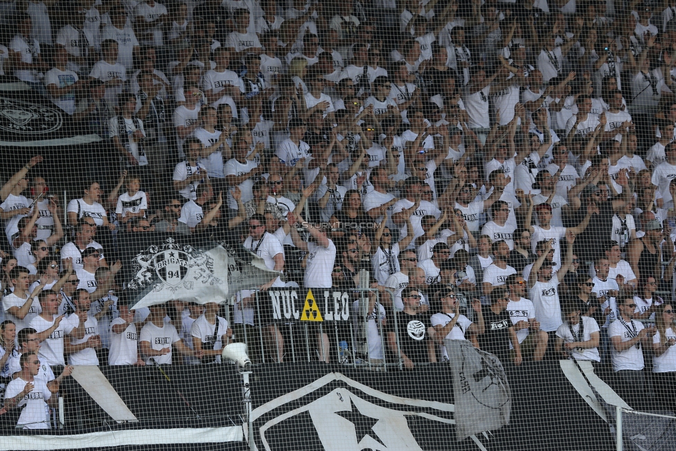 Sturm Graz - LASK
Oesterreichische Fussball Bundesliga, 34. Runde, SK Sturm Graz - LASK, Stadion Liebenau Graz, 12.05.2018. 

Foto zeigt Fans von Sturm
