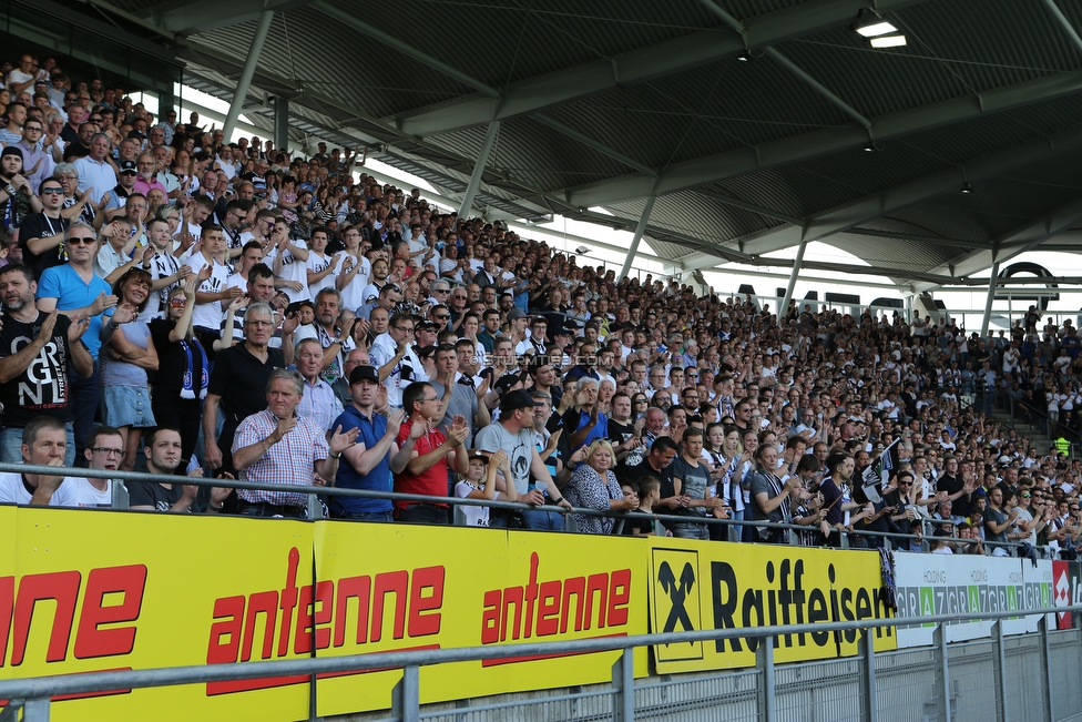 Sturm Graz - LASK
Oesterreichische Fussball Bundesliga, 34. Runde, SK Sturm Graz - LASK, Stadion Liebenau Graz, 12.05.2018. 

Foto zeigt Fans von Sturm
