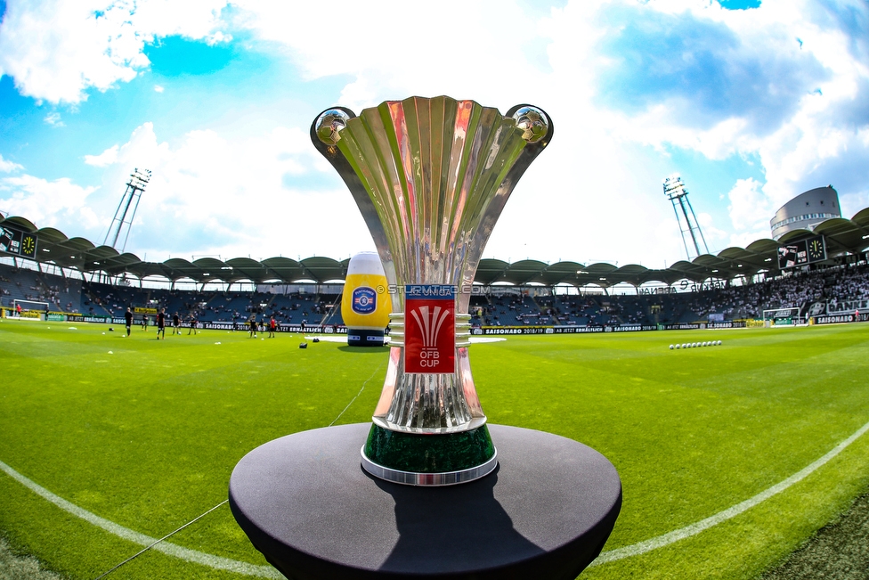 Sturm Graz - LASK
Oesterreichische Fussball Bundesliga, 34. Runde, SK Sturm Graz - LASK, Stadion Liebenau Graz, 12.05.2018. 

Foto zeigt den Cuppokal
