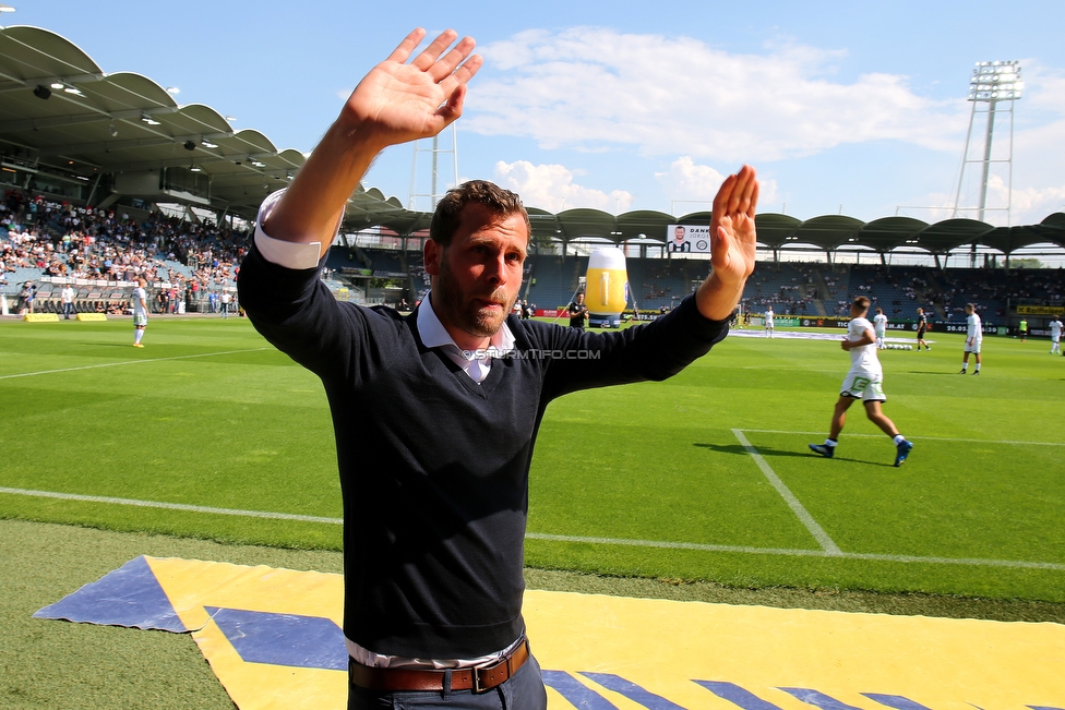 Sturm Graz - LASK
Oesterreichische Fussball Bundesliga, 34. Runde, SK Sturm Graz - LASK, Stadion Liebenau Graz, 12.05.2018. 

Foto zeigt Juergen Saeumel (ehem. Spieler Sturm)
