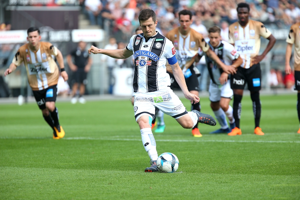 Sturm Graz - LASK
Oesterreichische Fussball Bundesliga, 34. Runde, SK Sturm Graz - LASK, Stadion Liebenau Graz, 12.05.2018. 

Foto zeigt Deni Alar (Sturm)
Schlüsselwörter: elfmeter tor