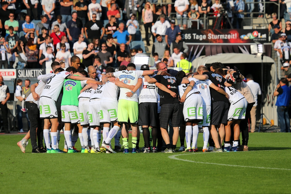 Sturm Graz - LASK
Oesterreichische Fussball Bundesliga, 34. Runde, SK Sturm Graz - LASK, Stadion Liebenau Graz, 12.05.2018. 

Foto zeigt die Mannschaft von Sturm
