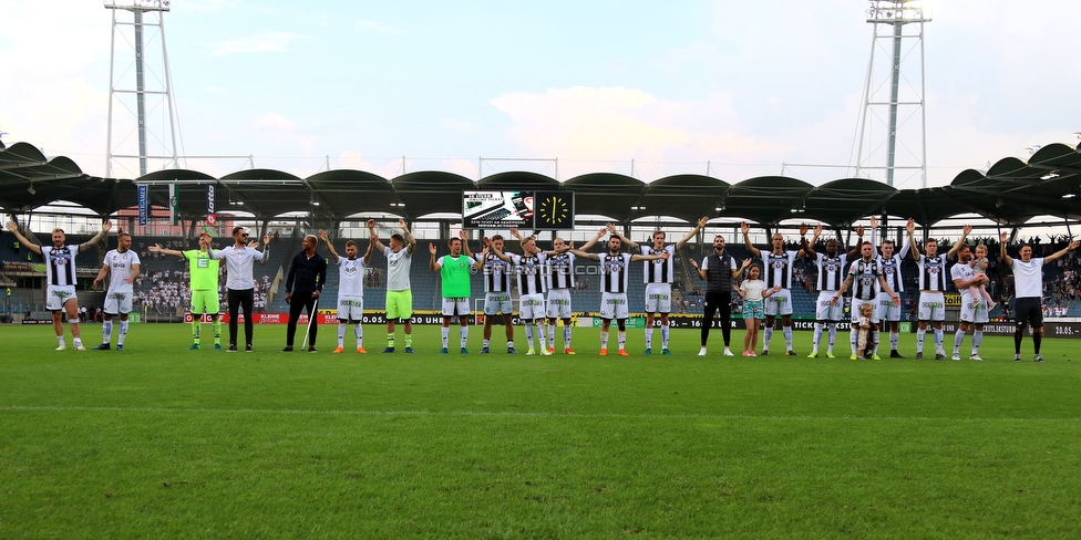 Sturm Graz - LASK
Oesterreichische Fussball Bundesliga, 34. Runde, SK Sturm Graz - LASK, Stadion Liebenau Graz, 12.05.2018. 

Foto zeigt die Mannschaft von Sturm
Schlüsselwörter: jubel