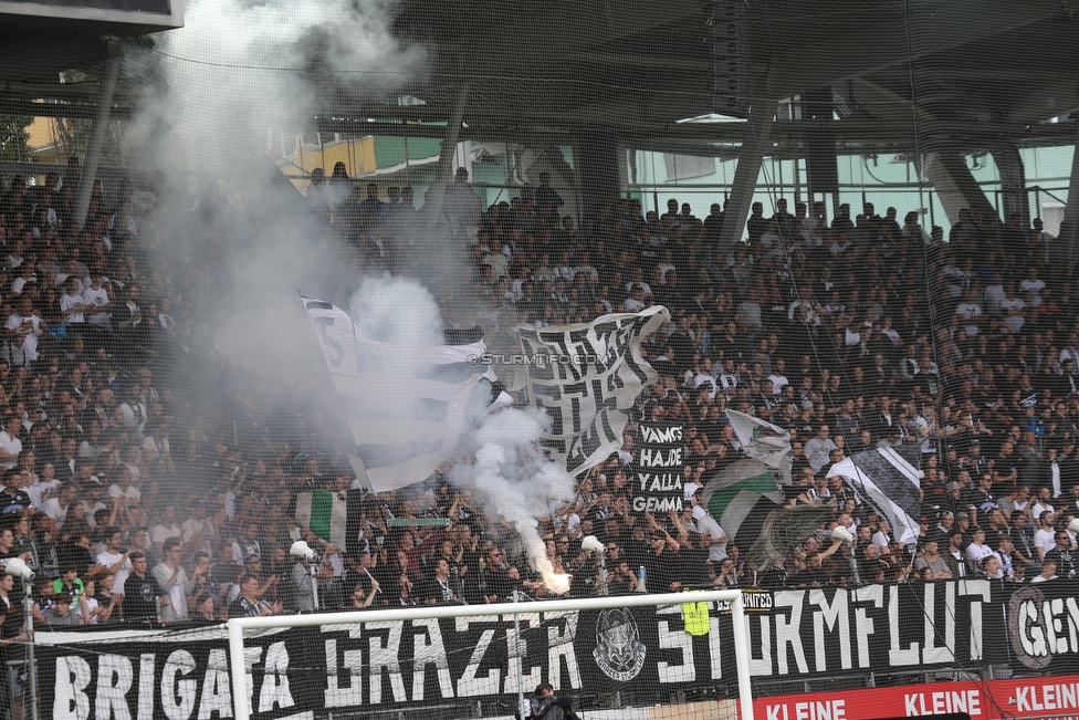 Sturm Graz - Admira Wacker
Oesterreichische Fussball Bundesliga, 35. Runde, SK Sturm Graz - FC Admira Wacker, Stadion Liebenau Graz, 12.05.2018. 

Foto zeigt Fans von Sturm
