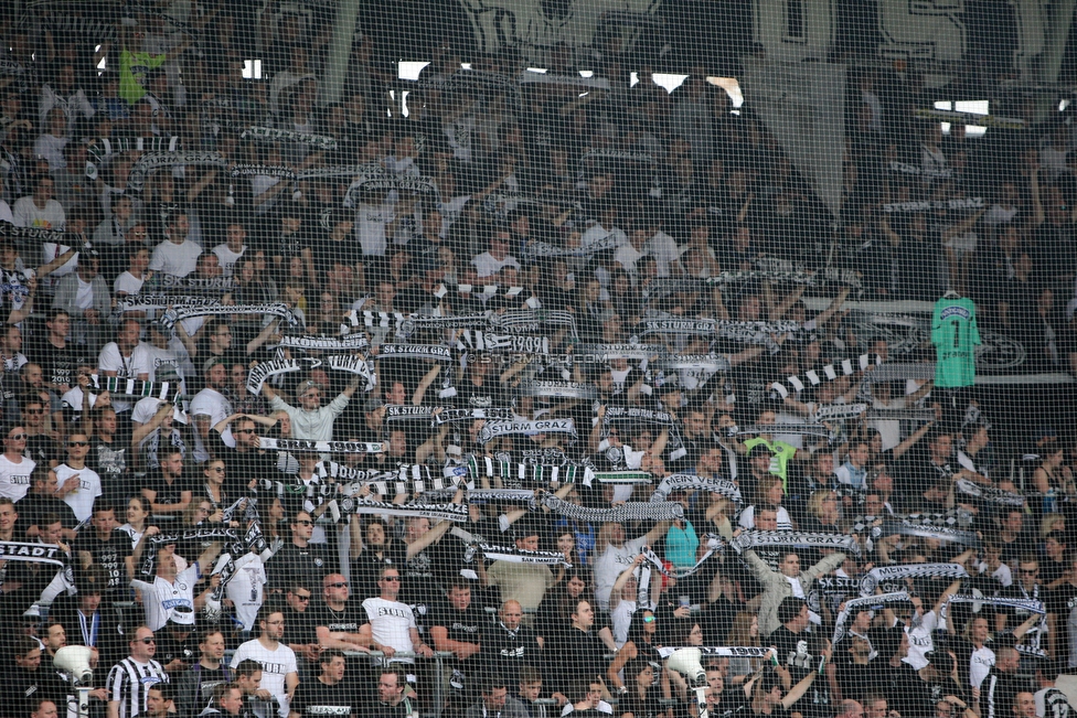 Sturm Graz - Admira Wacker
Oesterreichische Fussball Bundesliga, 35. Runde, SK Sturm Graz - FC Admira Wacker, Stadion Liebenau Graz, 12.05.2018. 

Foto zeigt Fans von Sturm
