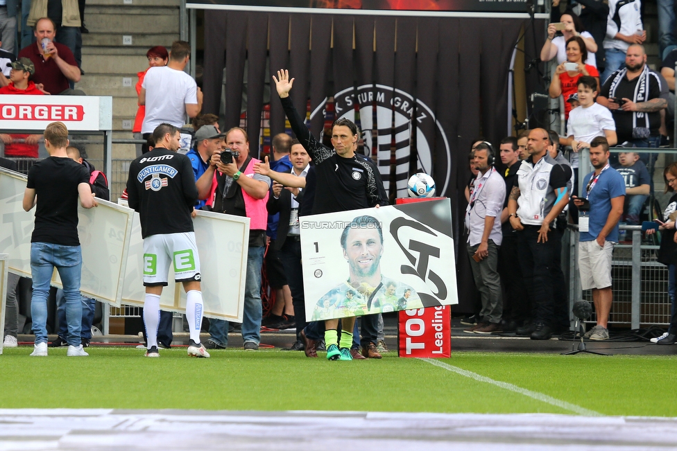 Sturm Graz - Admira Wacker
Oesterreichische Fussball Bundesliga, 35. Runde, SK Sturm Graz - FC Admira Wacker, Stadion Liebenau Graz, 12.05.2018. 

Foto zeigt Christian Gratzei (Sturm)
