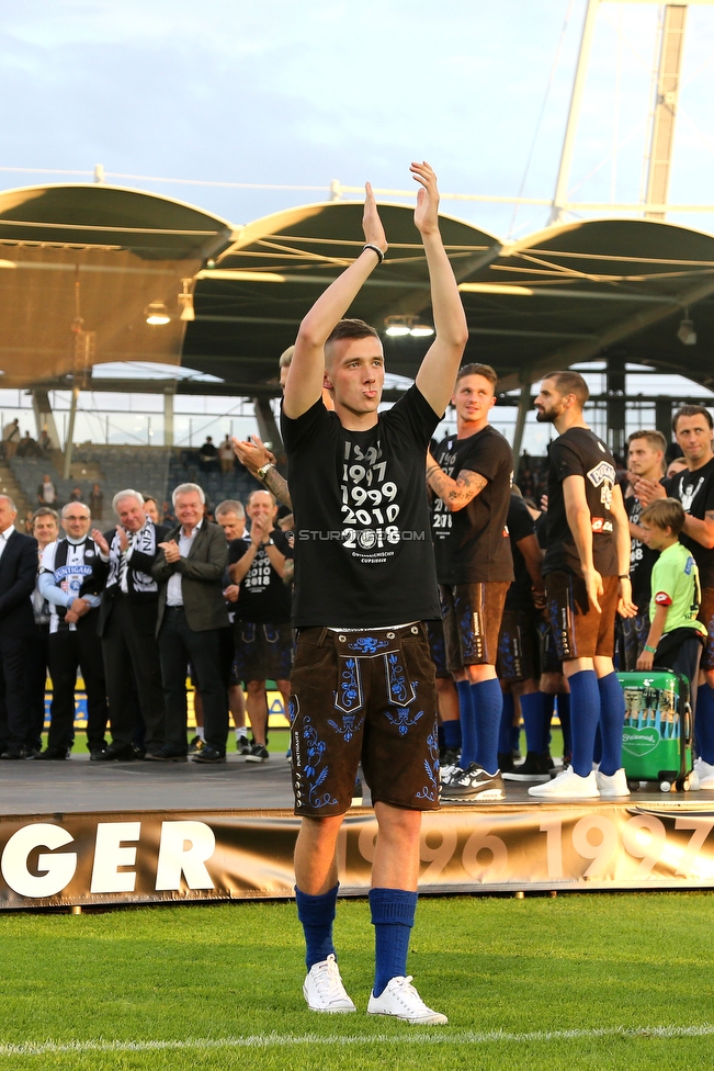 Sturm Graz - Admira Wacker
Oesterreichische Fussball Bundesliga, 35. Runde, SK Sturm Graz - FC Admira Wacker, Stadion Liebenau Graz, 12.05.2018. 

Foto zeigt Dario Maresic (Sturm)
