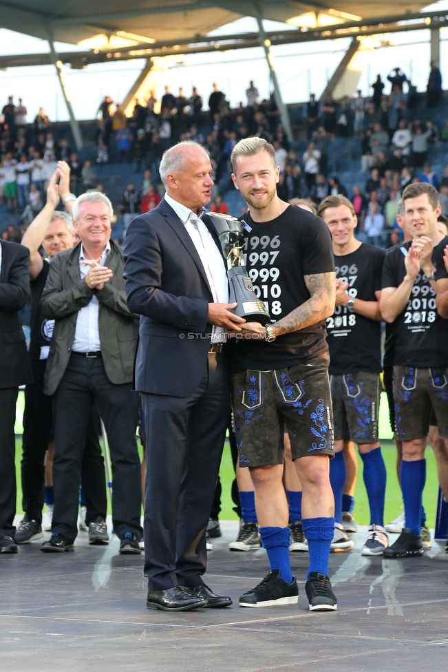 Sturm Graz - Admira Wacker
Oesterreichische Fussball Bundesliga, 35. Runde, SK Sturm Graz - FC Admira Wacker, Stadion Liebenau Graz, 12.05.2018. 

Foto zeigt Peter Zulj (Sturm)
