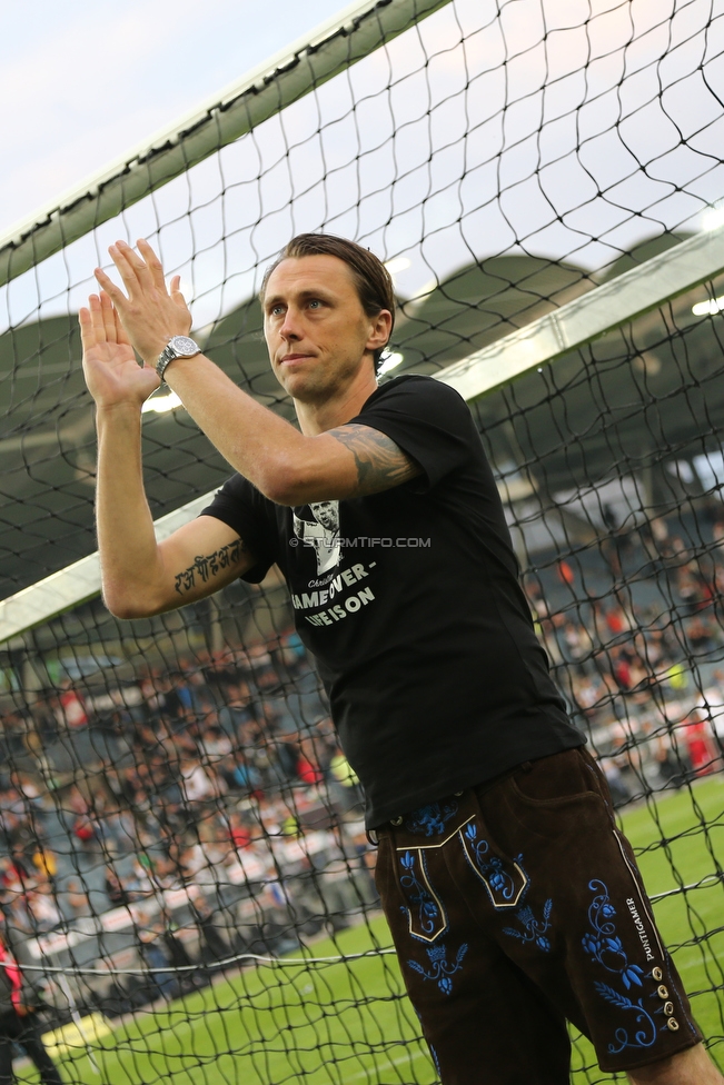 Sturm Graz - Admira Wacker
Oesterreichische Fussball Bundesliga, 35. Runde, SK Sturm Graz - FC Admira Wacker, Stadion Liebenau Graz, 12.05.2018. 

Foto zeigt Christian Gratzei (Sturm)
