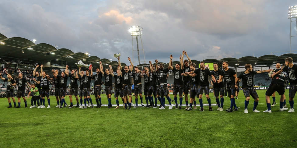 Sturm Graz - Admira Wacker
Oesterreichische Fussball Bundesliga, 35. Runde, SK Sturm Graz - FC Admira Wacker, Stadion Liebenau Graz, 12.05.2018. 

Foto zeigt die Mannschaft von Sturm
