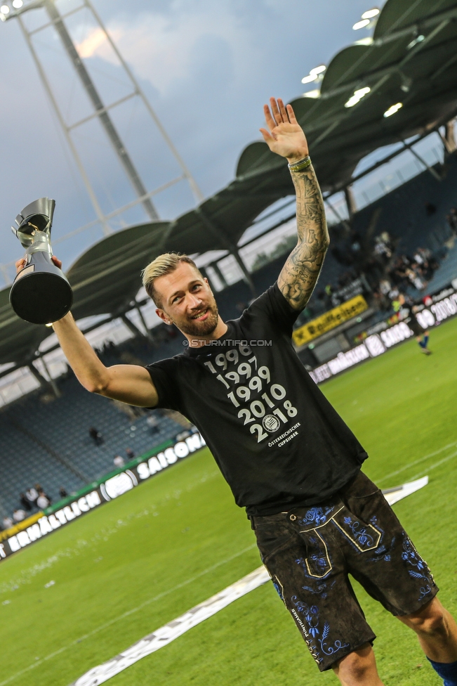 Sturm Graz - Admira Wacker
Oesterreichische Fussball Bundesliga, 35. Runde, SK Sturm Graz - FC Admira Wacker, Stadion Liebenau Graz, 12.05.2018. 

Foto zeigt Peter Zulj (Sturm)
