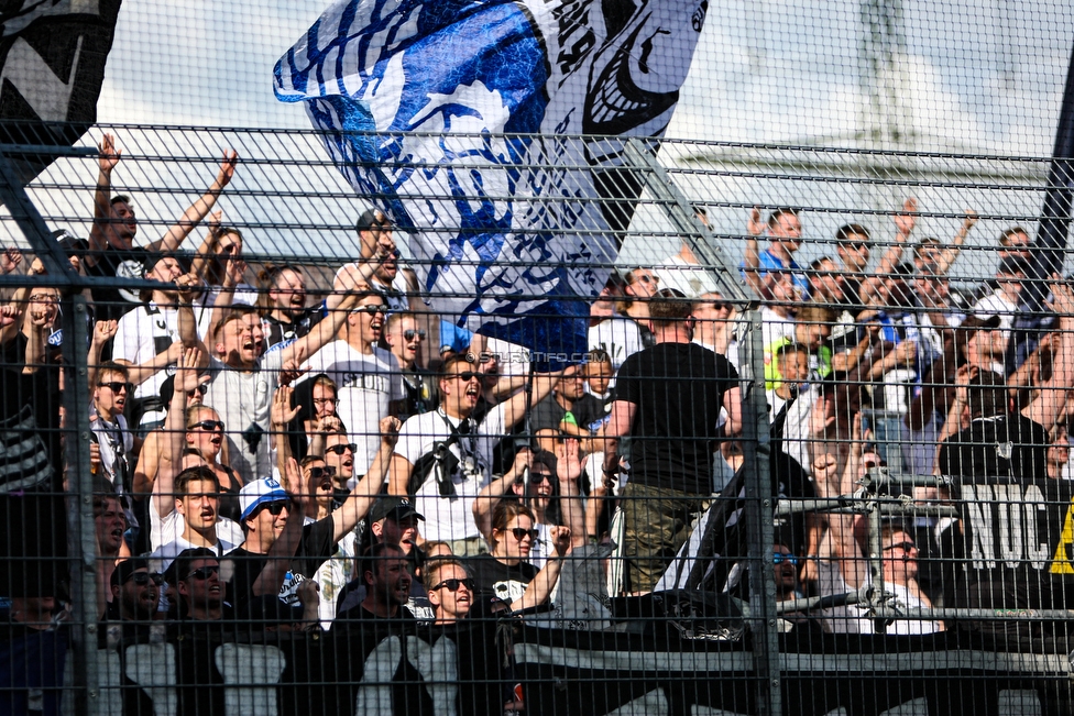 Altach - Sturm Graz
Oesterreichische Fussball Bundesliga, 36. Runde, SC Rheindorf Altach - SK Sturm Graz, Stadion Schnabelholz Altach, 27.05.2018. 

Foto zeigt Fans von Sturm
