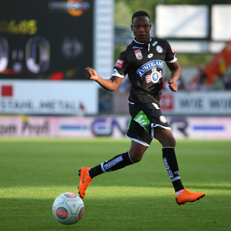 Altach - Sturm Graz
Oesterreichische Fussball Bundesliga, 36. Runde, SC Rheindorf Altach - SK Sturm Graz, Stadion Schnabelholz Altach, 27.05.2018. 

Foto zeigt Michael John Lema (Sturm)
