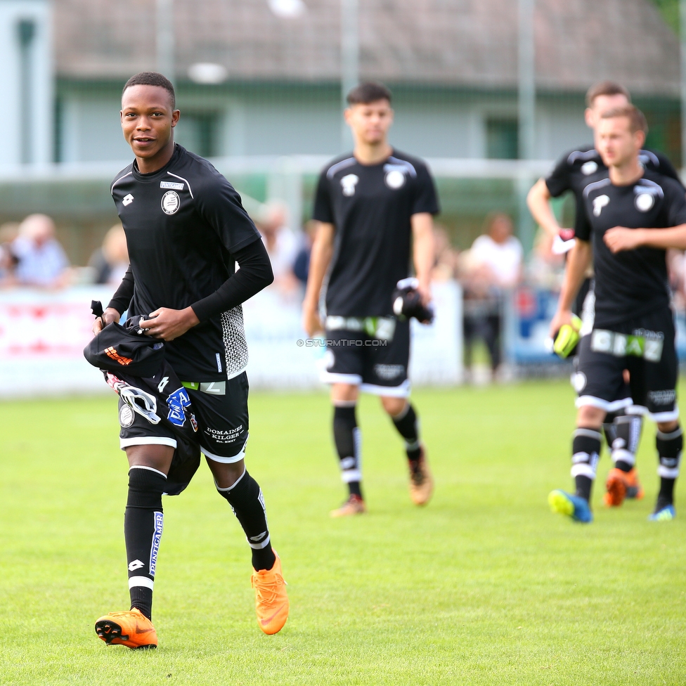 Voitsberg - Sturm Graz
Testspiel,  ASK Voitsberg - SK Sturm Graz, Sportplatz Voitsberg, 23.06.2018. 

Foto zeigt Michael John Lema (Sturm)
