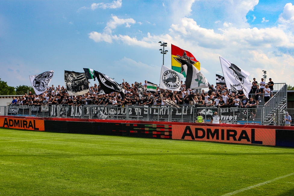 Siegendorf - Sturm Graz
OEFB Cup, 1. Runde, ASV Siegendorf - SK Sturm Graz, Heidenboden Stadion Parndorf, 21.07.2018. 

Foto zeigt Fans von Sturm
