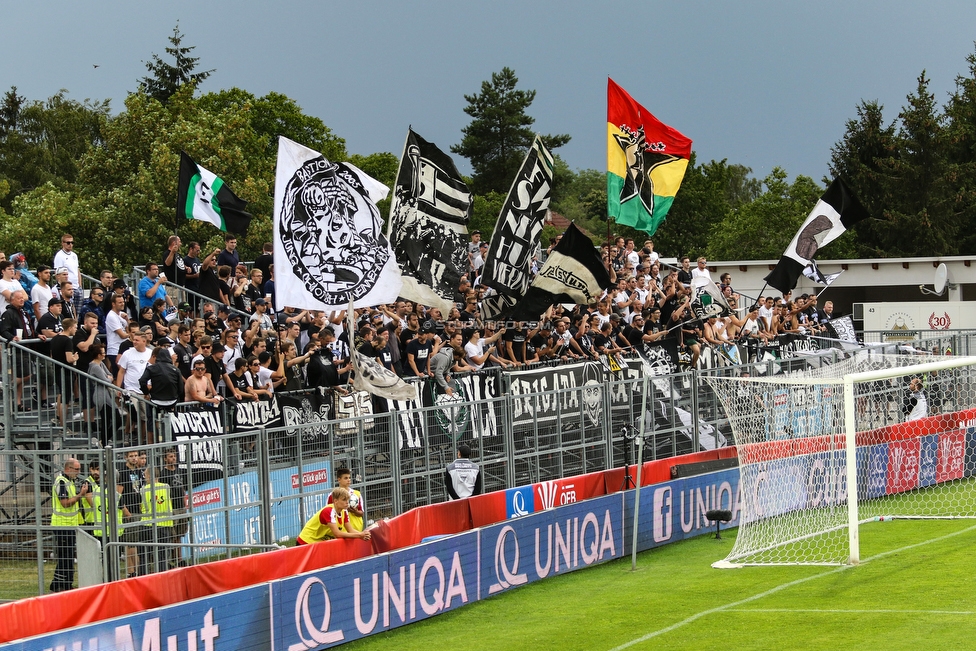 Siegendorf - Sturm Graz
OEFB Cup, 1. Runde, ASV Siegendorf - SK Sturm Graz, Heidenboden Stadion Parndorf, 21.07.2018. 

Foto zeigt Fans von Sturm
