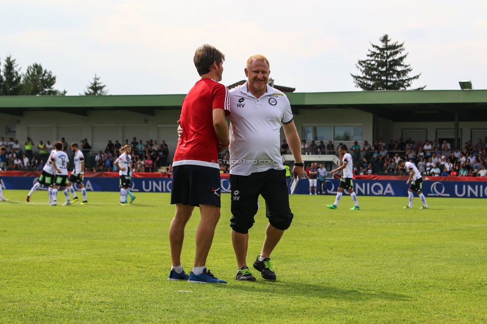 Siegendorf - Sturm Graz
OEFB Cup, 1. Runde, ASV Siegendorf - SK Sturm Graz, Heidenboden Stadion Parndorf, 21.07.2018. 

Foto zeigt Heiko Vogel (Cheftrainer Sturm)
