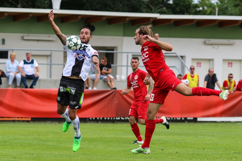 Siegendorf - Sturm Graz
OEFB Cup, 1. Runde, ASV Siegendorf - SK Sturm Graz, Heidenboden Stadion Parndorf, 21.07.2018. 

Foto zeigt Markus Pink (Sturm)
