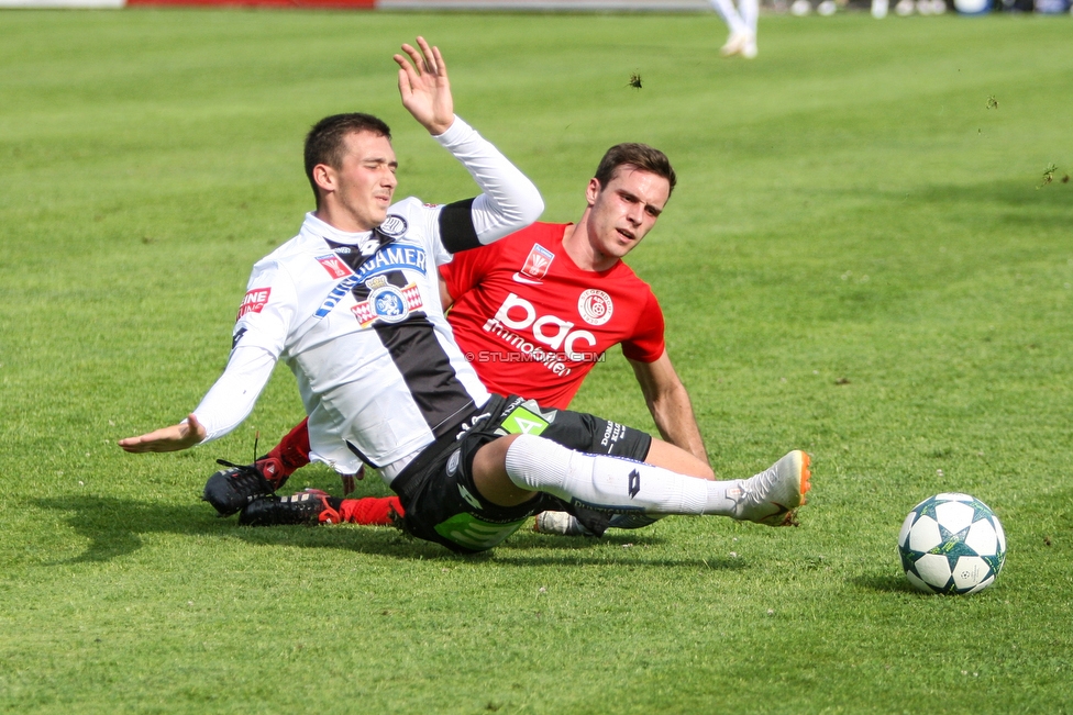 Siegendorf - Sturm Graz
OEFB Cup, 1. Runde, ASV Siegendorf - SK Sturm Graz, Heidenboden Stadion Parndorf, 21.07.2018. 

Foto zeigt Dario Maresic (Sturm)
