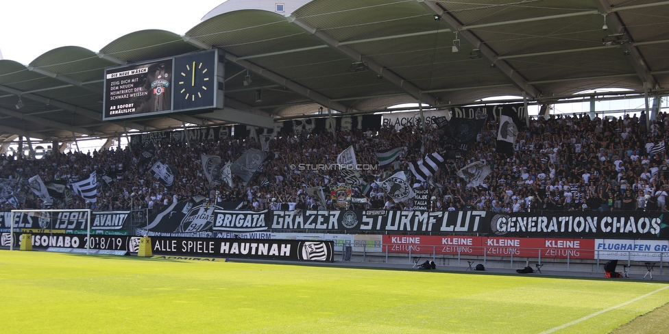 Sturm Graz - Hartberg
Oesterreichische Fussball Bundesliga, 1. Runde, SK Sturm Graz - TSV Hartberg, Stadion Liebenau Graz, 28.07.2018. 

Foto zeigt Fans von Sturm
