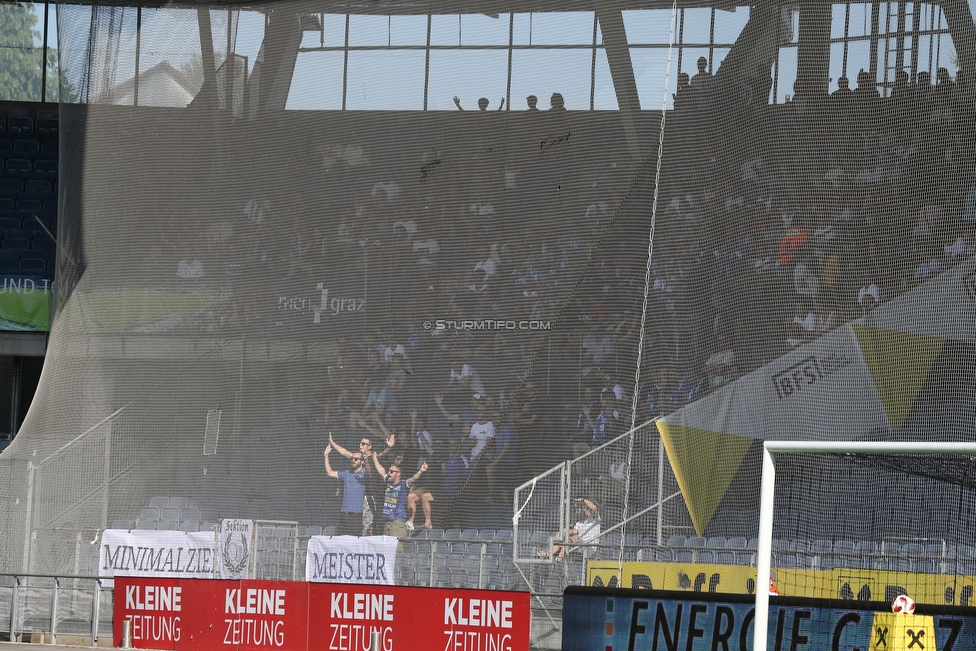 Sturm Graz - Hartberg
Oesterreichische Fussball Bundesliga, 1. Runde, SK Sturm Graz - TSV Hartberg, Stadion Liebenau Graz, 28.07.2018. 

Foto zeigt Fans von Hartberg
