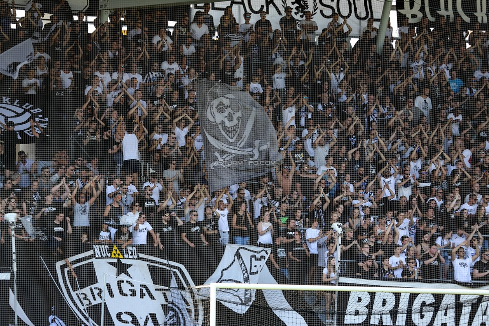 Sturm Graz - Hartberg
Oesterreichische Fussball Bundesliga, 1. Runde, SK Sturm Graz - TSV Hartberg, Stadion Liebenau Graz, 28.07.2018. 

Foto zeigt Fans von Sturm
