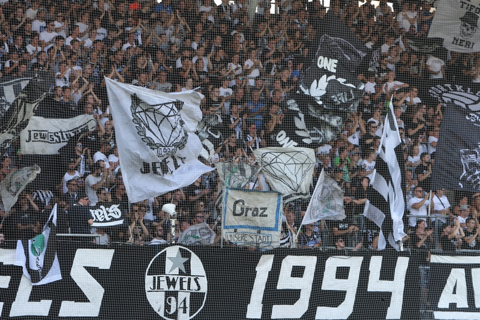 Sturm Graz - Hartberg
Oesterreichische Fussball Bundesliga, 1. Runde, SK Sturm Graz - TSV Hartberg, Stadion Liebenau Graz, 28.07.2018. 

Foto zeigt Fans von Sturm
