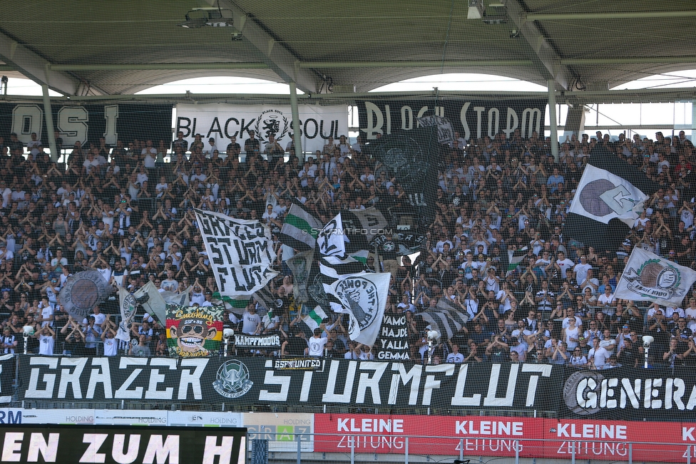 Sturm Graz - Hartberg
Oesterreichische Fussball Bundesliga, 1. Runde, SK Sturm Graz - TSV Hartberg, Stadion Liebenau Graz, 28.07.2018. 

Foto zeigt Fans von Sturm
