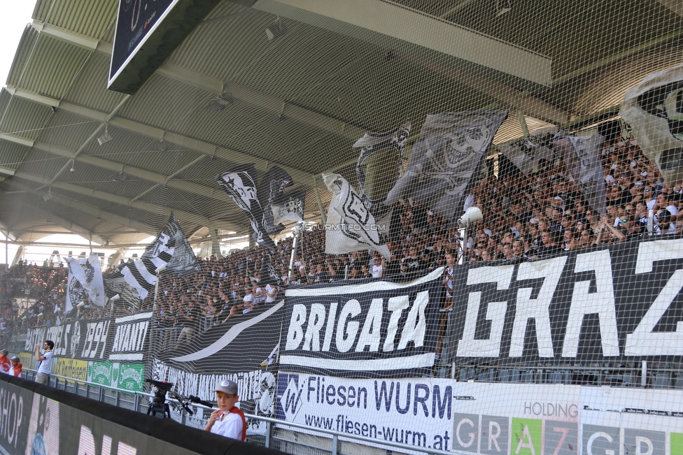 Sturm Graz - Hartberg
Oesterreichische Fussball Bundesliga, 1. Runde, SK Sturm Graz - TSV Hartberg, Stadion Liebenau Graz, 28.07.2018. 

Foto zeigt Fans von Sturm
