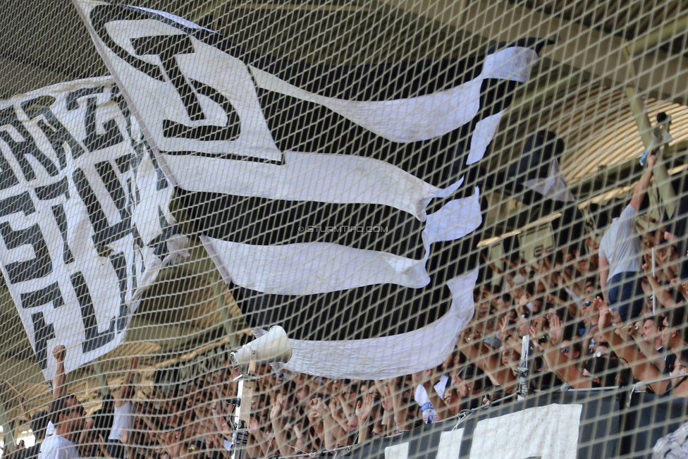 Sturm Graz - Hartberg
Oesterreichische Fussball Bundesliga, 1. Runde, SK Sturm Graz - TSV Hartberg, Stadion Liebenau Graz, 28.07.2018. 

Foto zeigt Fans von Sturm
