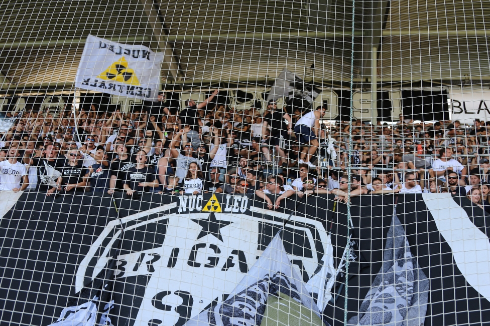 Sturm Graz - Hartberg
Oesterreichische Fussball Bundesliga, 1. Runde, SK Sturm Graz - TSV Hartberg, Stadion Liebenau Graz, 28.07.2018. 

Foto zeigt Fans von Sturm
