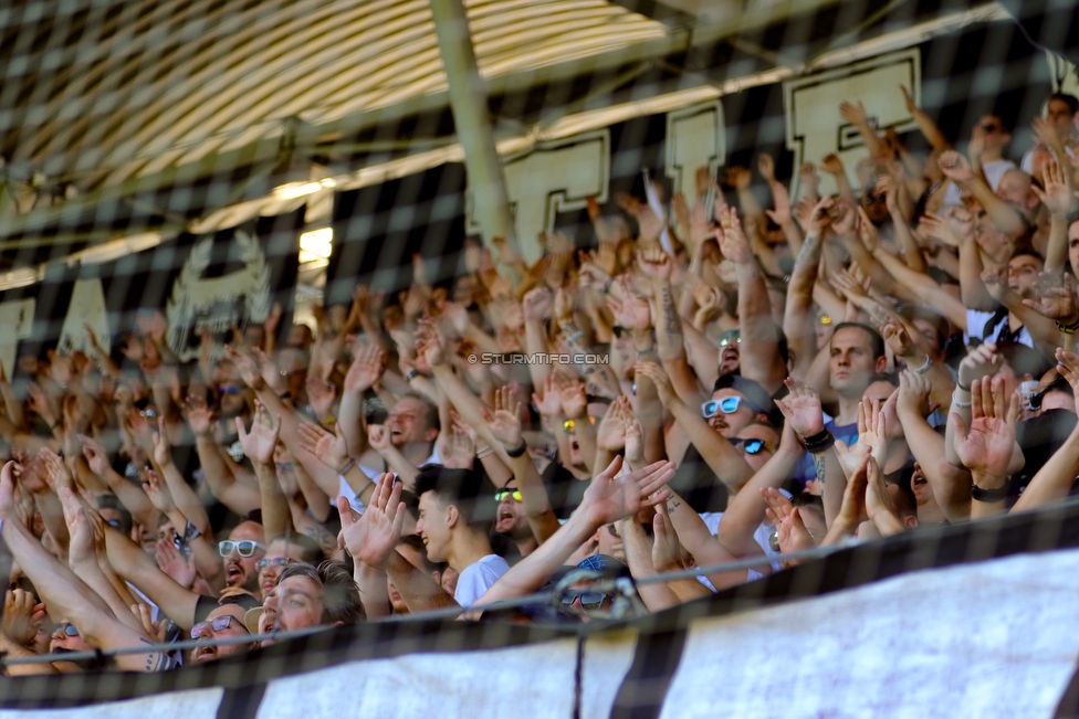 Sturm Graz - Hartberg
Oesterreichische Fussball Bundesliga, 1. Runde, SK Sturm Graz - TSV Hartberg, Stadion Liebenau Graz, 28.07.2018. 

Foto zeigt Fans von Sturm
