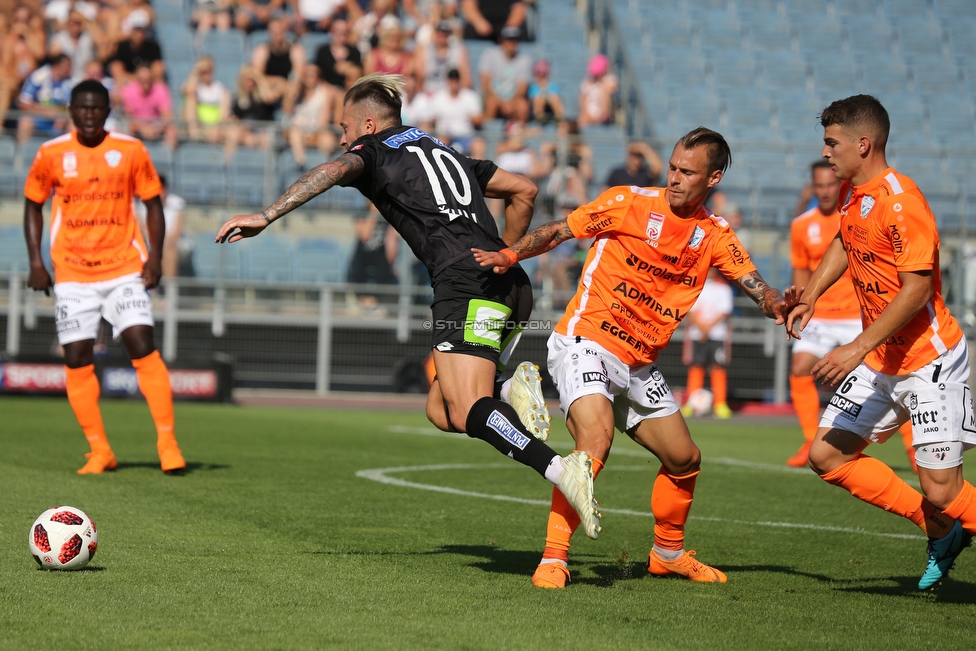 Sturm Graz - Hartberg
Oesterreichische Fussball Bundesliga, 1. Runde, SK Sturm Graz - TSV Hartberg, Stadion Liebenau Graz, 28.07.2018. 

Foto zeigt Peter Zulj (Sturm)
