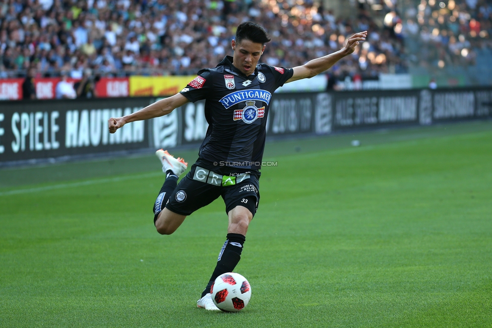 Sturm Graz - Hartberg
Oesterreichische Fussball Bundesliga, 1. Runde, SK Sturm Graz - TSV Hartberg, Stadion Liebenau Graz, 28.07.2018. 

Foto zeigt Raphael Obermair (Sturm)
