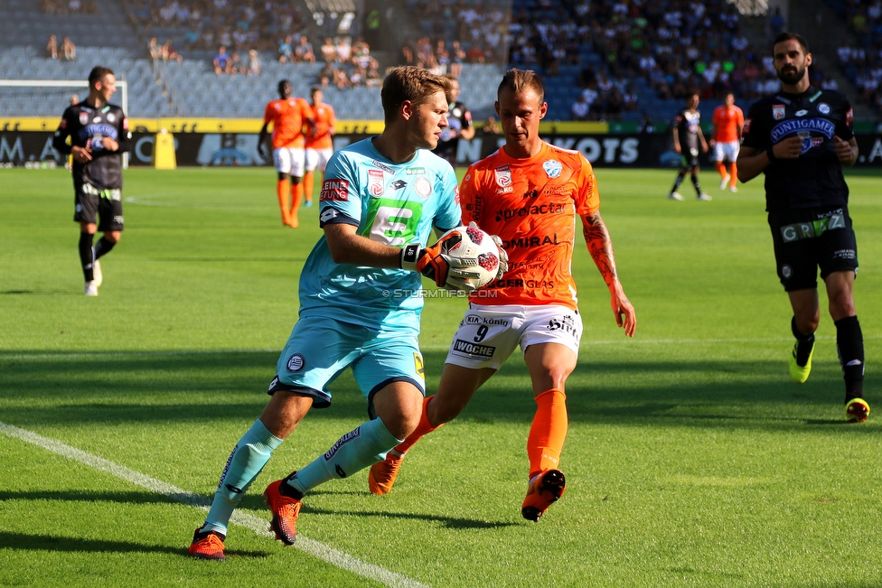 Sturm Graz - Hartberg
Oesterreichische Fussball Bundesliga, 1. Runde, SK Sturm Graz - TSV Hartberg, Stadion Liebenau Graz, 28.07.2018. 

Foto zeigt Joerg Siebenhandl (Sturm)
