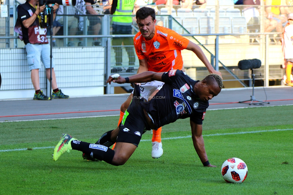 Sturm Graz - Hartberg
Oesterreichische Fussball Bundesliga, 1. Runde, SK Sturm Graz - TSV Hartberg, Stadion Liebenau Graz, 28.07.2018. 

Foto zeigt Emeka Friday Eze (Sturm)
