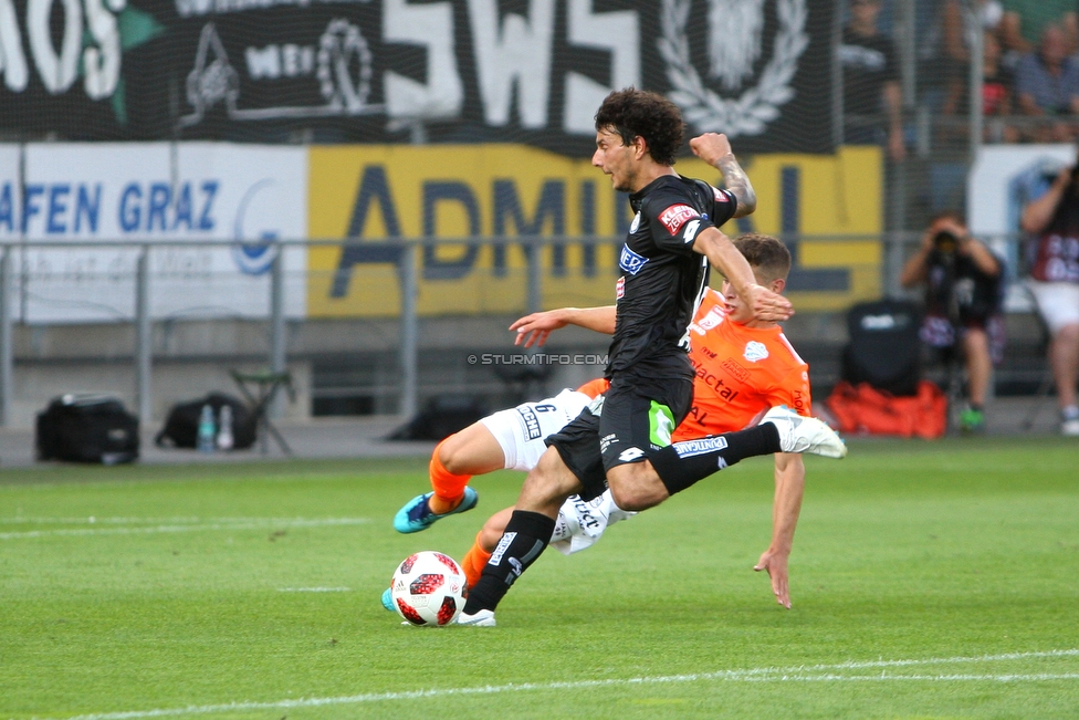 Sturm Graz - Hartberg
Oesterreichische Fussball Bundesliga, 1. Runde, SK Sturm Graz - TSV Hartberg, Stadion Liebenau Graz, 28.07.2018. 

Foto zeigt Philipp Hosiner (Sturm)
