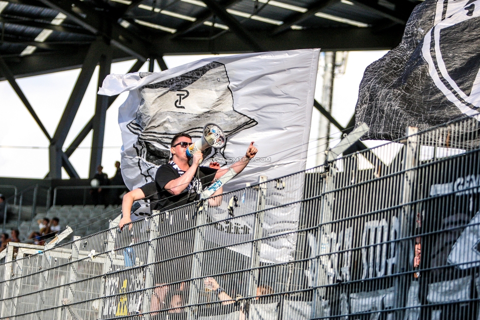 Innsbruck - Sturm Graz
Oesterreichische Fussball Bundesliga, 2. Runde, FC Wacker Innsbruck - SK Sturm Graz, Tivoli Neu Innsbruck, 04.08.2018. 

Foto zeigt Fans von Sturm
