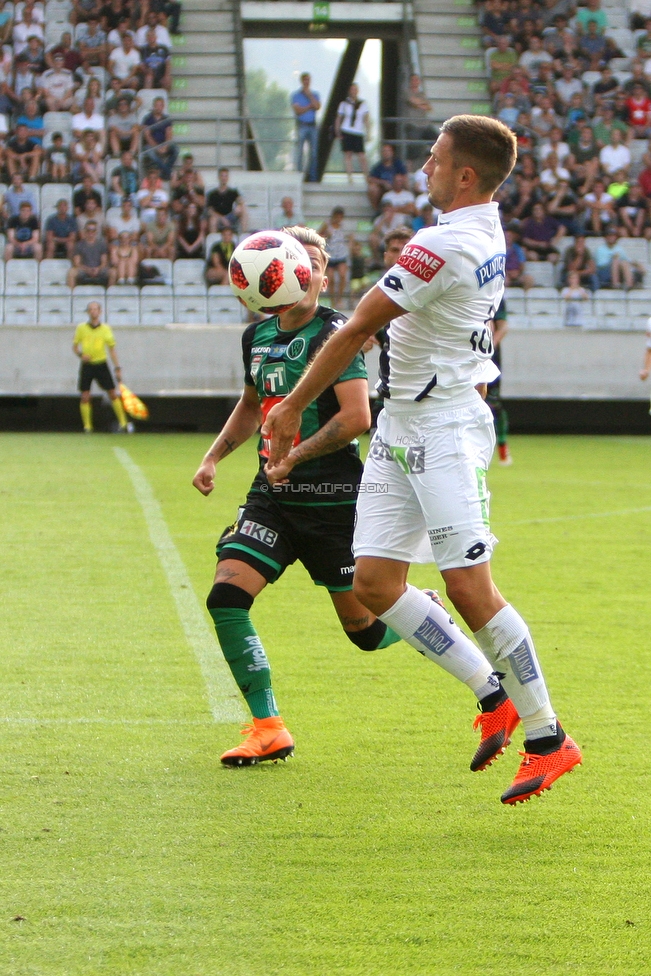 Innsbruck - Sturm Graz
Oesterreichische Fussball Bundesliga, 2. Runde, FC Wacker Innsbruck - SK Sturm Graz, Tivoli Neu Innsbruck, 04.08.2018. 

Foto zeigt Thomas Schrammel (Sturm)
